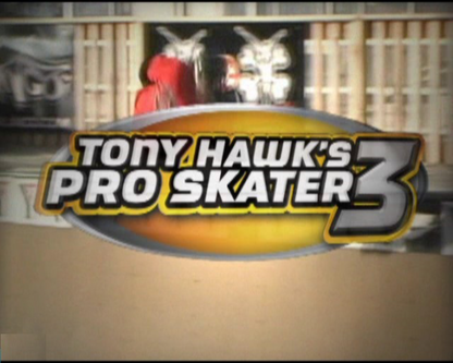 Tony Hawk's Pro Skater 3 [Greatest Hits] – PlayStation 2 (PS2) video game title screen, skateboarding sports action.