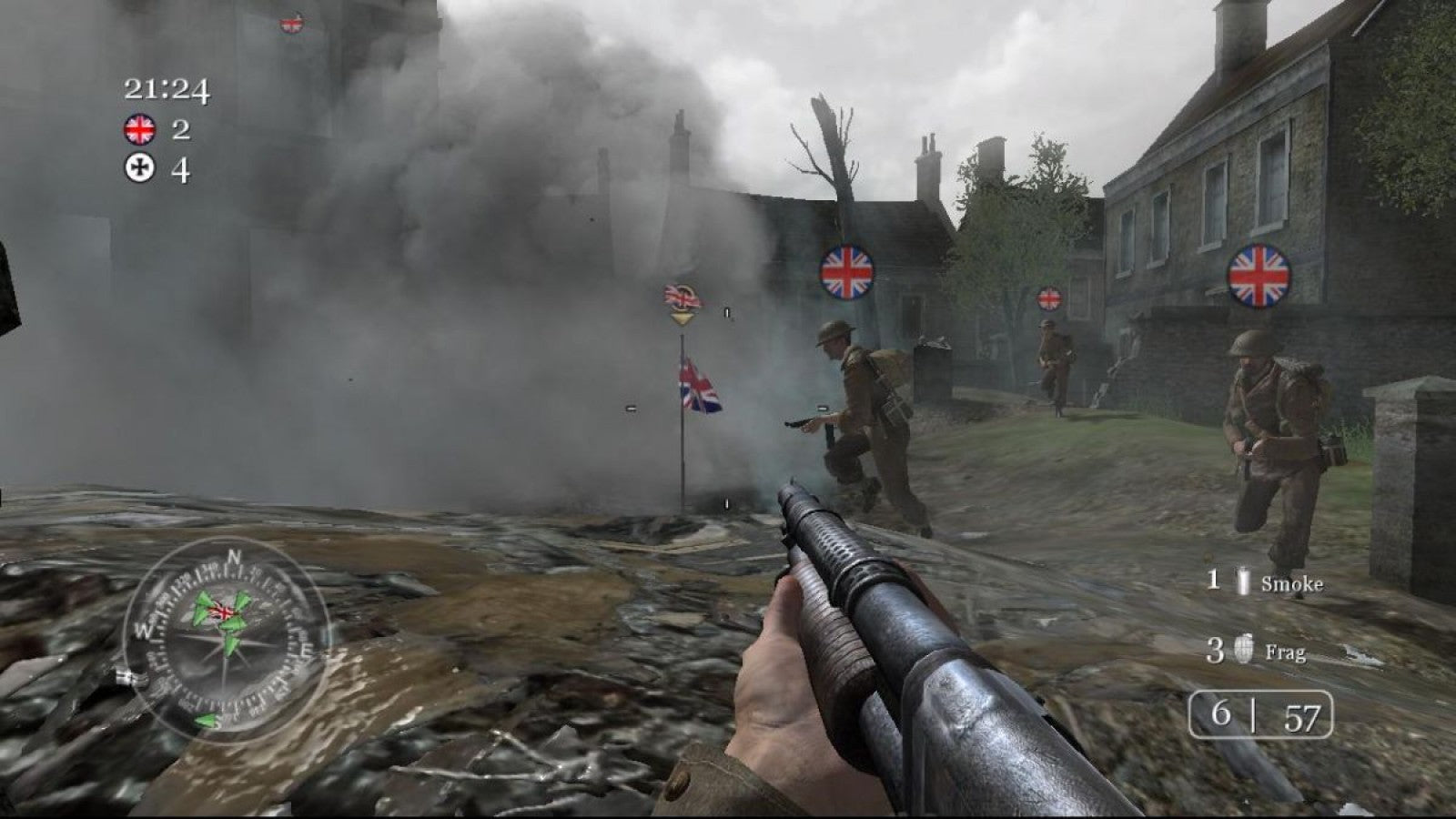 Call of Duty 2 Game of the Year Edition Xbox 360 game featuring World War II first person shooter campaign intense infantry combat authentic historical battles enhanced graphics and multiplayer modes by Infinity Ward gameplay