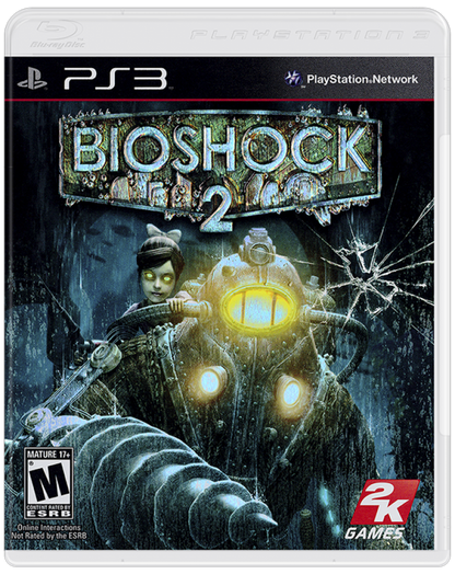 BioShock 2 PS3 atmospheric first-person action game set in the underwater city of Rapture with steampunk visuals and intense combat cover art