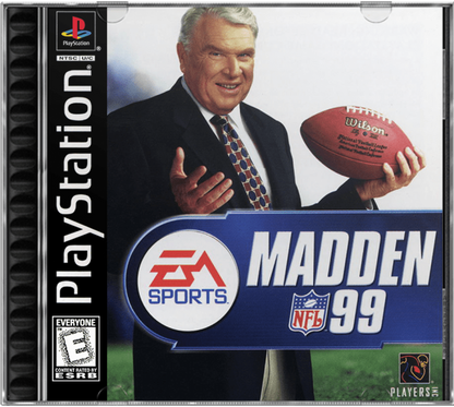 Madden NFL 99 cover art for PlayStation 1 (PS1) video game