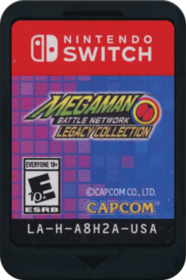 Mega Man Battle Network Legacy Collection Nintendo Switch for action role playing video game fans featuring tactical grid based battles cyber world exploration classic MegaMan.EXE adventures online network combat multiple games in one collection futuristic storytelling collectible gaming appeal game cartridge