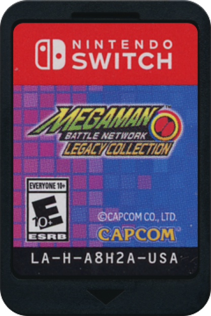 Mega Man Battle Network Legacy Collection Nintendo Switch for action role playing video game fans featuring tactical grid based battles cyber world exploration classic MegaMan.EXE adventures online network combat multiple games in one collection futuristic storytelling collectible gaming appeal game cartridge