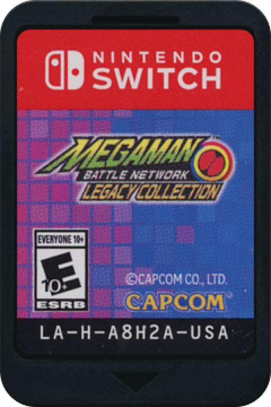 Mega Man Battle Network Legacy Collection Nintendo Switch for action role playing video game fans featuring tactical grid based battles cyber world exploration classic MegaMan.EXE adventures online network combat multiple games in one collection futuristic storytelling collectible gaming appeal game cartridge