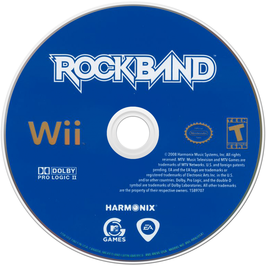 Rock Band – Nintendo Wii (Wii) rhythm music band performance video game disc