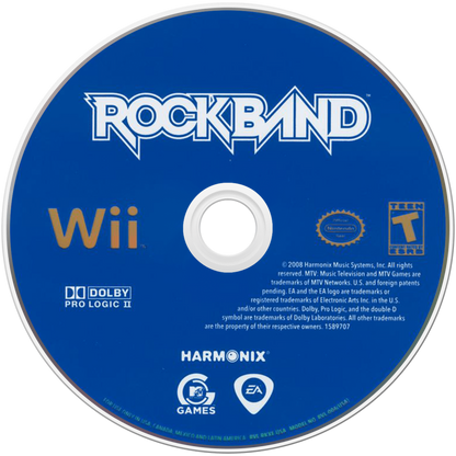 Rock Band – Nintendo Wii (Wii) rhythm music band performance video game disc