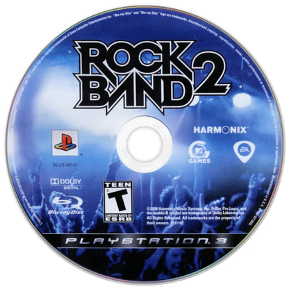Rock Band 2 disc for PlayStation 3 (PS3) video game