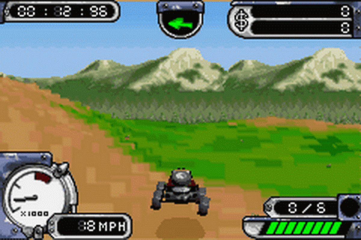 Smuggler's Run Nintendo Game Boy Advance GBA for racing action retro video game fans featuring off road driving vehicle missions high speed chases rugged environments challenging objectives classic handheld gaming collectible gaming appeal gameplay