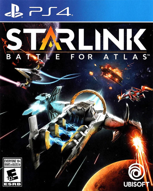 Starlink Battle for Atlas PlayStation 4 PS4 open-world space action-adventure game with modular starships interchangeable parts planetside exploration Ubisoft toys-to-life front cover