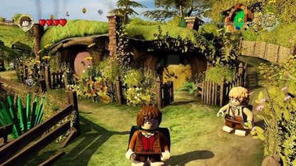 LEGO The Lord of the Rings Xbox 360 cover art for retro video game enthusiasts featuring action adventure gameplay LEGO styled fantasy world exploration cooperative puzzle solving epic story driven quests based on The Lord of the Rings trilogy humorous interpretation of Middle earth and collectible gaming appeal gameplay