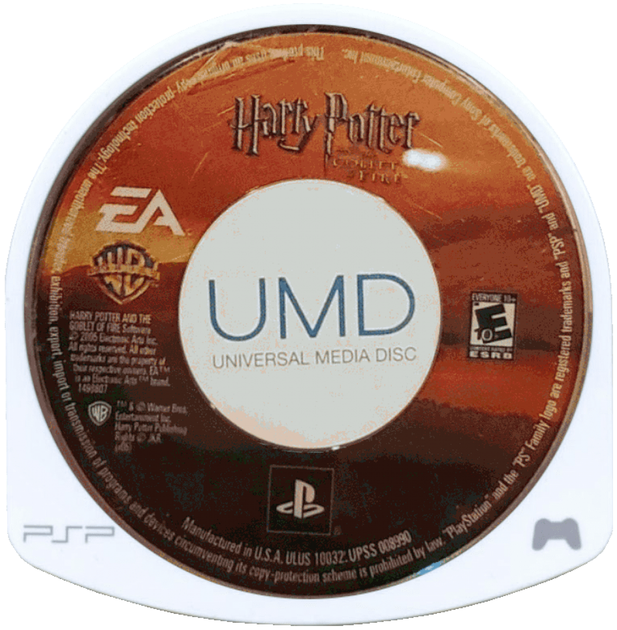 Harry Potter and the Goblet of Fire disc for PlayStation Portable (PSP) action-adventure video game