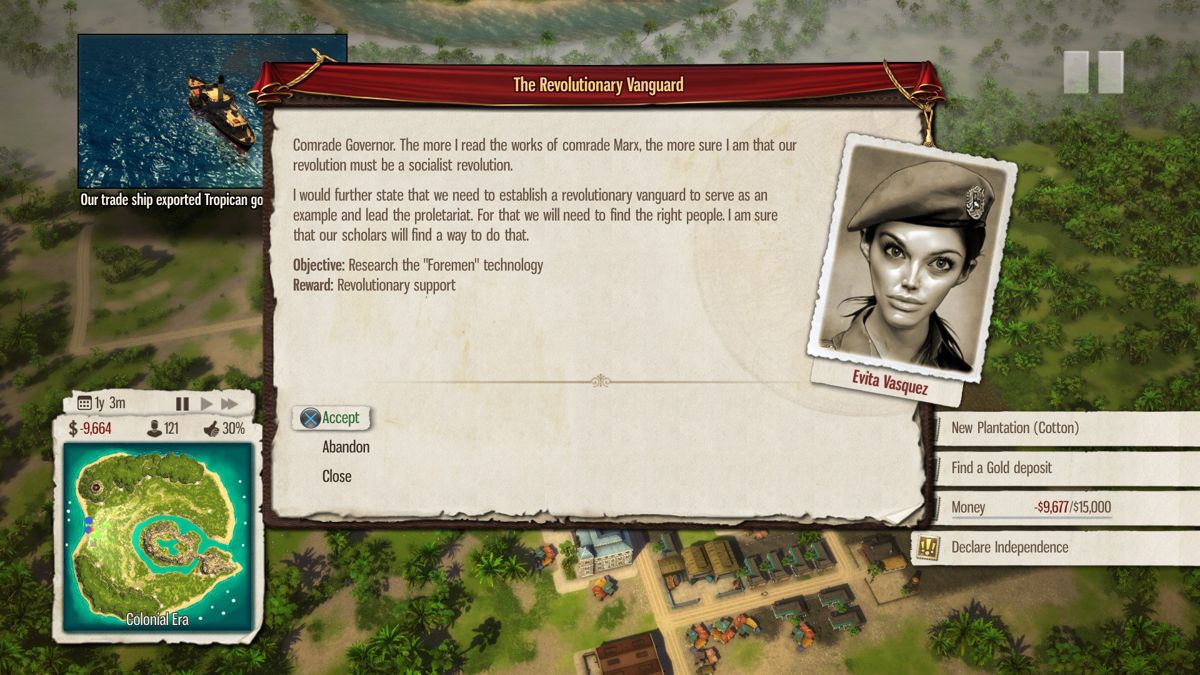 Tropico 5 – PlayStation 4 (PS4) video game gameplay, city-building strategy simulation game.