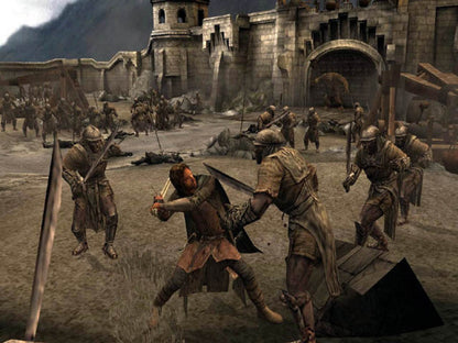 The Lord of the Rings: Return of the King – PlayStation 2 (PS2) video game gameplay, action hack-and-slash.
