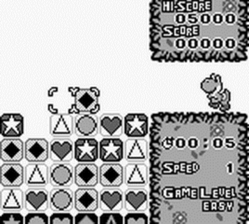 Tetris Attack Game Boy puzzle video game panel matching mechanics Yoshi themed falling blocks combo system gameplay 