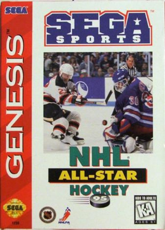 NHL All-Star Hockey 95 cover art for Sega Genesis (GEN) video game