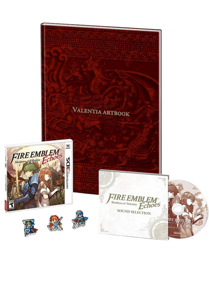 Fire Emblem Echoes Shadows of Valentia Limited Edition Nintendo 3DS for tactical role playing video game fans featuring turn based strategy battles deep character progression memorable fantasy storytelling dungeon exploration anime inspired visuals iconic Fire Emblem gameplay exclusive limited edition content collectible gaming appeal exclusive artbook pin OST 