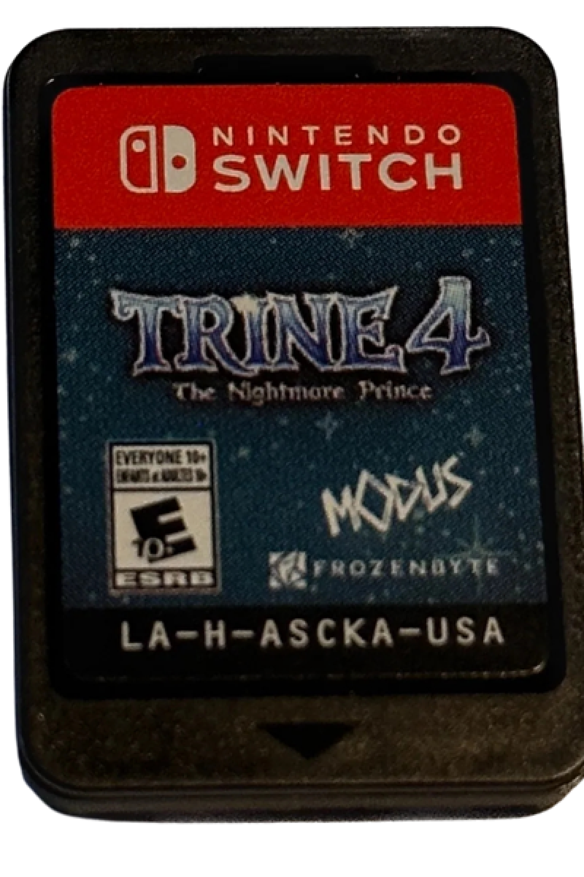 Trine 4 Nintendo Switch inspired design featuring fantasy puzzle platform adventure aesthetic magical heroes cooperative gameplay enchanting worlds physics based challenges vibrant storybook environments whimsical action exploration presentation cartridge