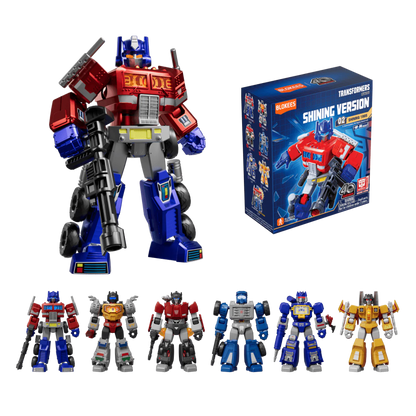 Blokees Transformer Set Shining Version 02 1985 Figure Blind Box Collectible Autobot Decepticon Complete Collection