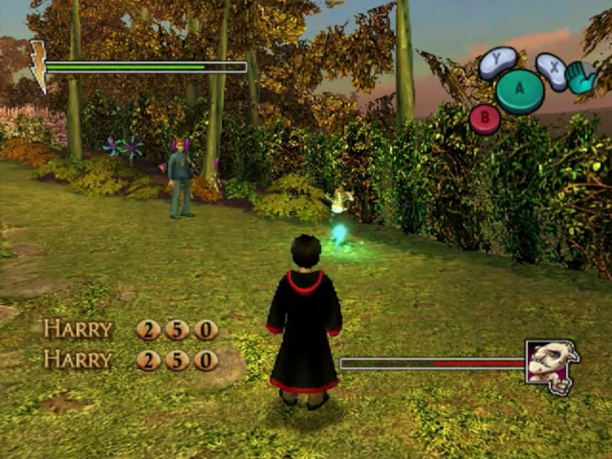 Harry Potter and the Chamber of Secrets gameplay for GameCube (GC) action-adventure fantasy video game
