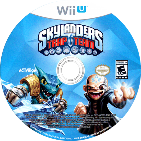 Skylanders Trap Team disc cover art for Nintendo Wii U (WiiU) video game