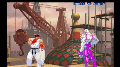 Street Fighter Anniversary Collection – PlayStation 2 (PS2) video game gameplay, 2D and 3D fighting game compilation.