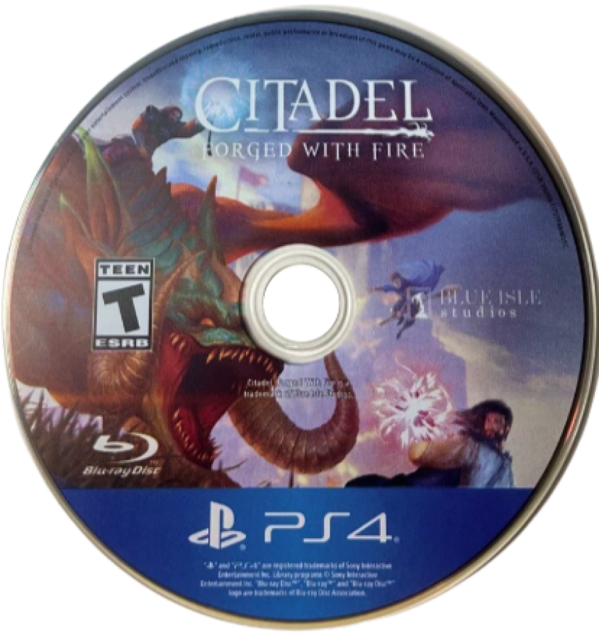 Citadel: Forged with Fire – PlayStation 4 (PS4) video game disc, open-world RPG by Blue Isle Studios