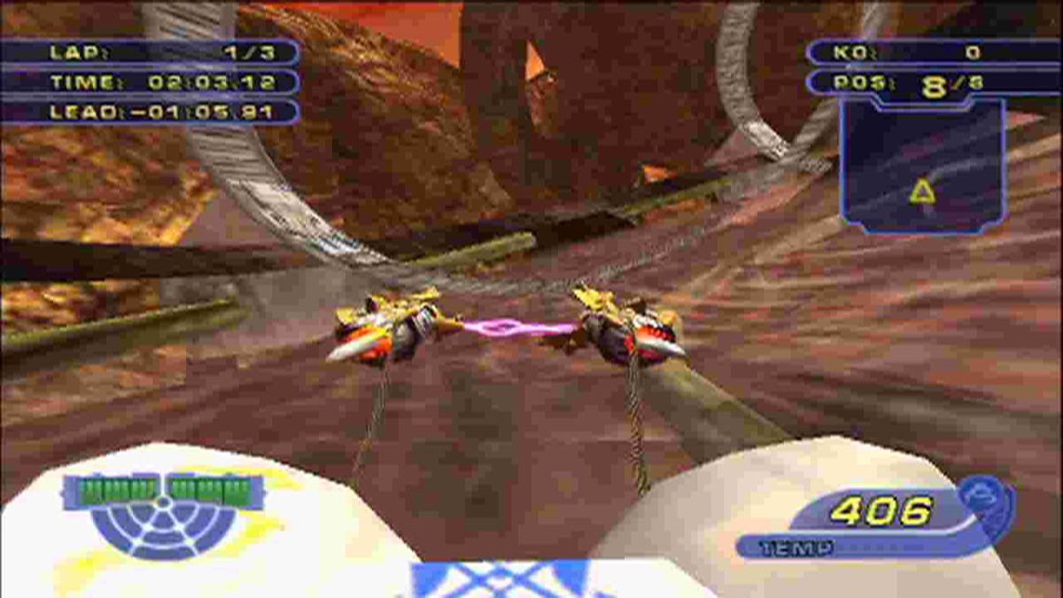 Star Wars: Racer Revenge – PlayStation 2 (PS2) video game gameplay, pod racing arcade game.