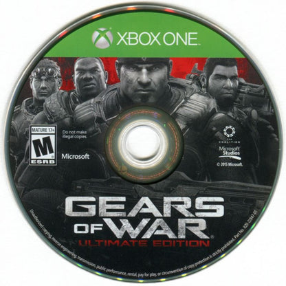 Gears of War [Ultimate Edition] disc for Xbox One (XONE) remastered third-person shooter video game
