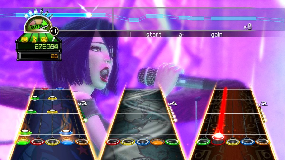 Guitar Hero: World Tour gameplay for PlayStation 2 (PS2) video game