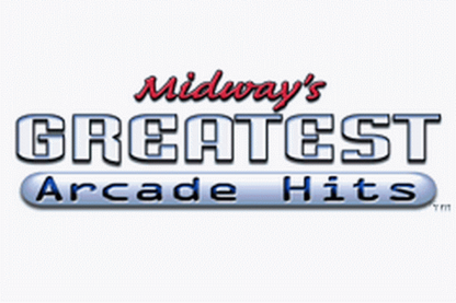 Midway's Greatest Arcade Hits start  menu for Game Boy Advance (GBA) video game 