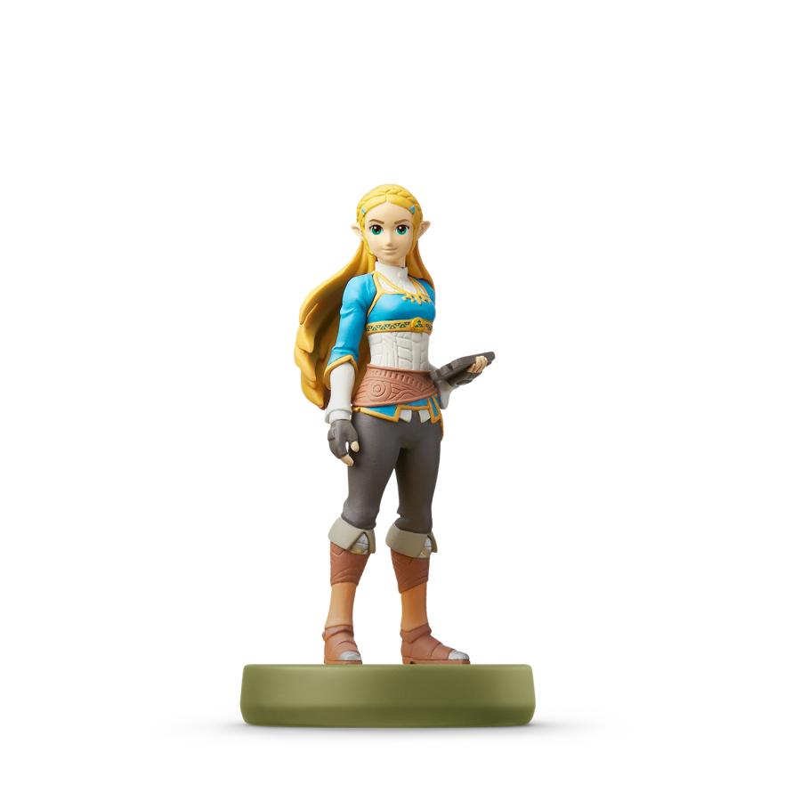 Zelda Breath of the Wild series amiibo figure loose authentic Nintendo NFC with Sheikah Slate and royal dress for Zelda game 