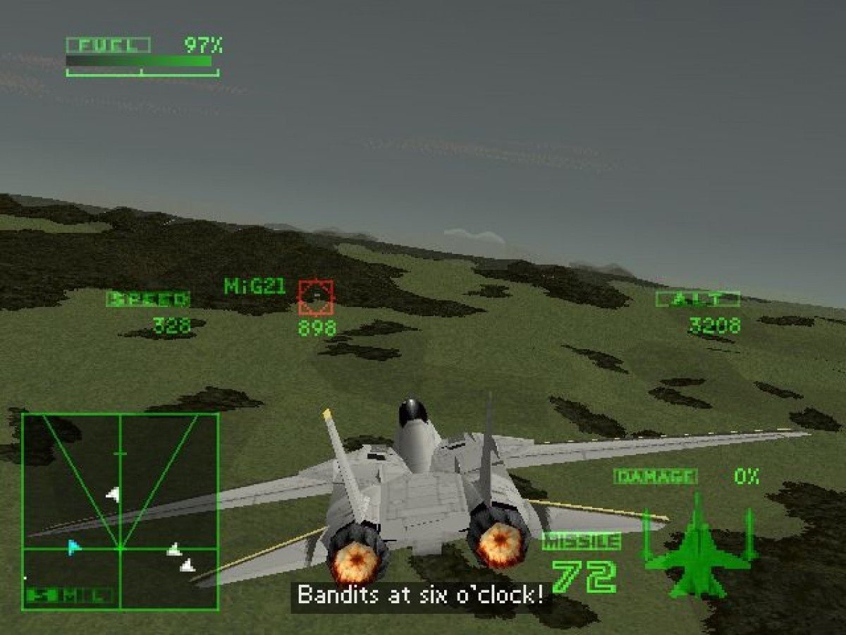 Ace Combat 2 PS1 PlayStation 1 flight combat simulator arcade air combat jet fighter dogfighting game retro video game gameplay