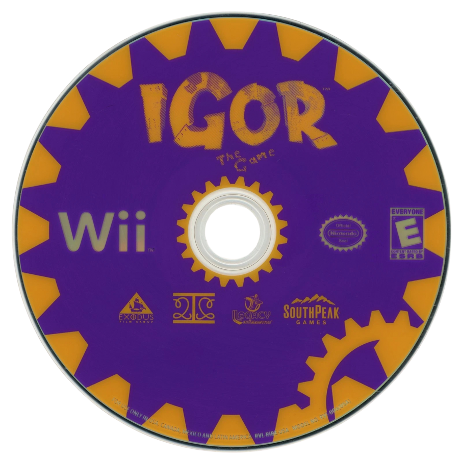 Igor The Game – Nintendo Wii (Wii) action-adventure platformer video game disc