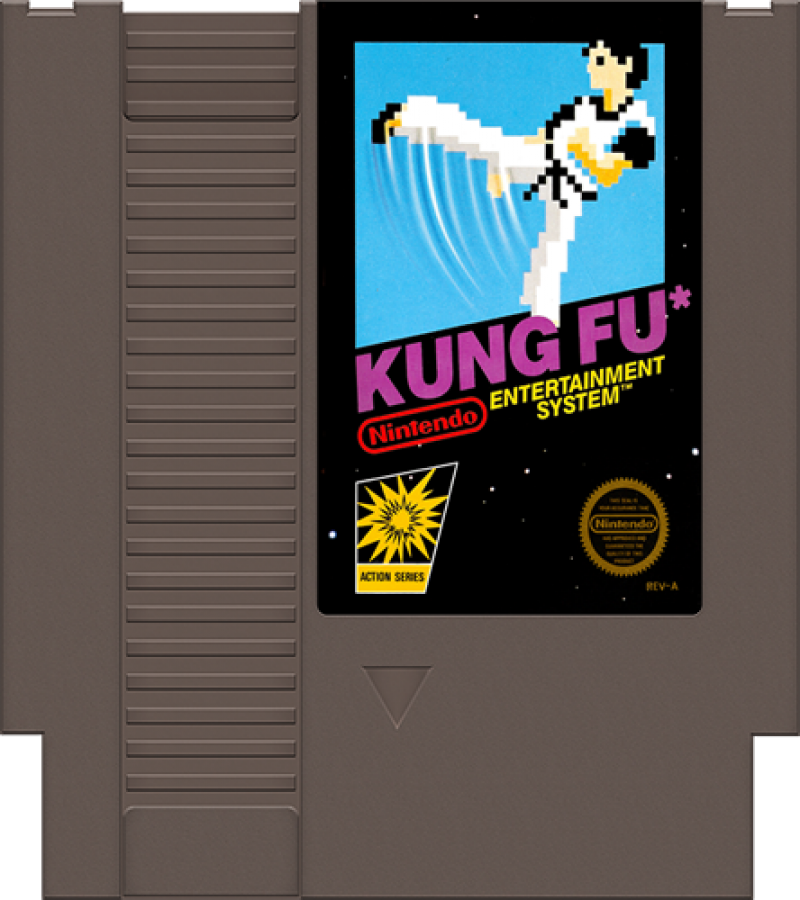Kung Fu [5 Screw] cartridge for Nintendo Entertainment System (NES) retro video game