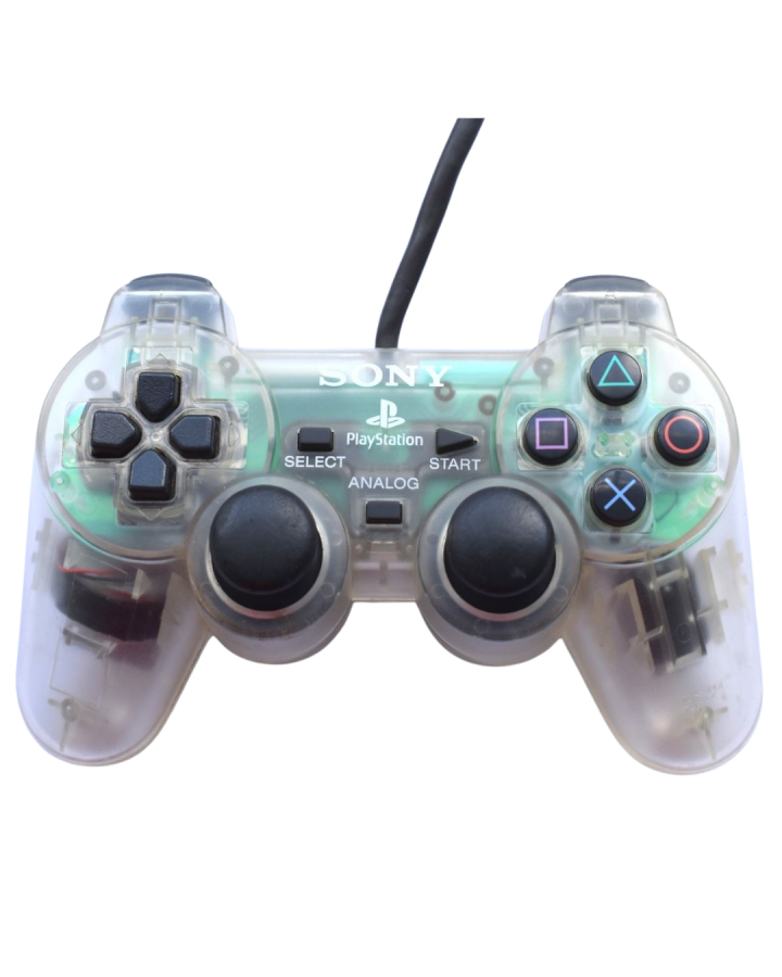 Playstation Two Controller PlayStation DualShock Controller Clear Crystal – PS | OEM