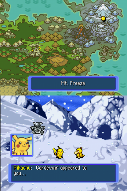 Pokémon Mystery Dungeon: Blue Rescue Team gameplay for Nintendo DS (DS) dungeon-crawling RPG adventure video game