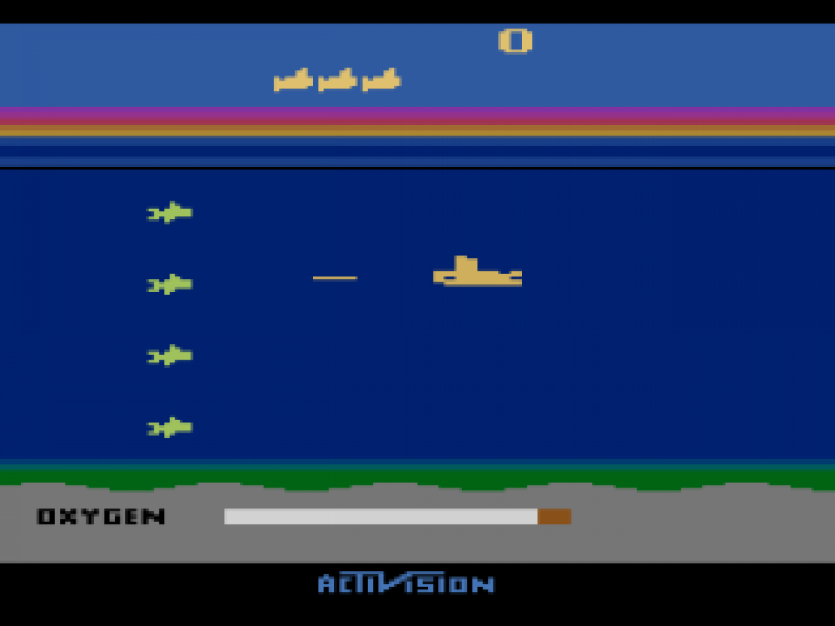 Seaquest gameplay art for Atari 2600 (2600) video game