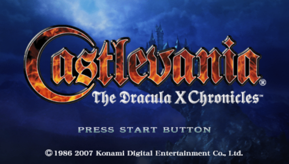 Castlevania Dracula X Chronicles PlayStation Portable PSP for action platforming video game fans featuring gothic adventure vampire hunting side scrolling combat challenging enemies castle exploration powerful weapons classic Castlevania gameplay remastered graphics and multiple game experiences collectible gaming appeal gameplay