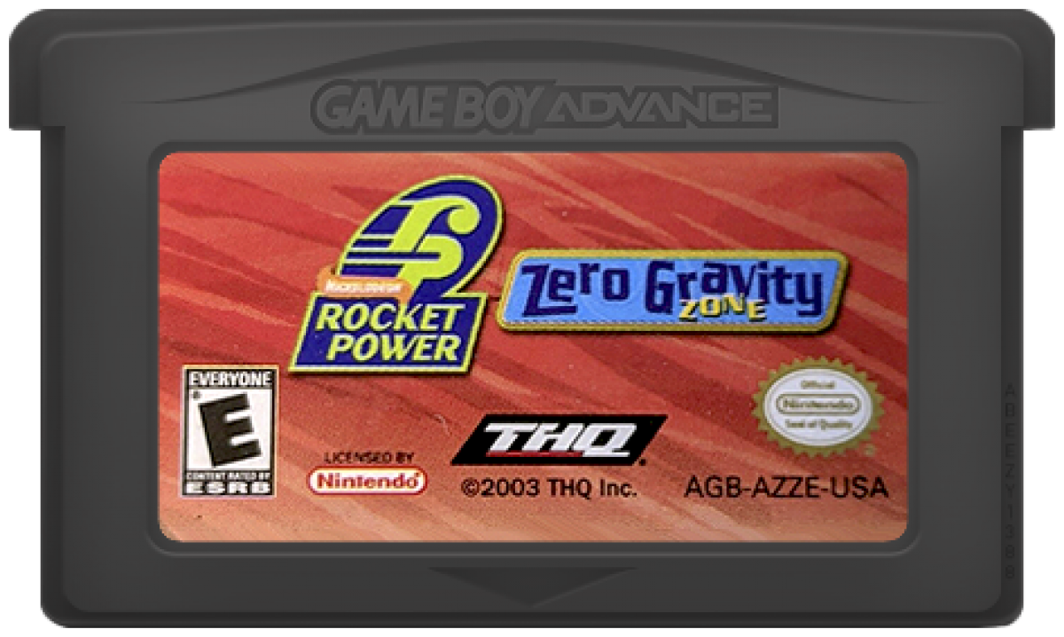 Rocket Power Zero Gravity Zone Game Boy Advance GBA video game, action sports platformer, Nickelodeon cartoon-based gameplay, handheld console title game cartridge 