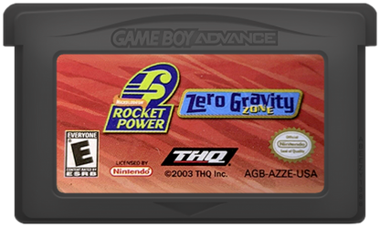 Rocket Power Zero Gravity Zone Game Boy Advance GBA video game, action sports platformer, Nickelodeon cartoon-based gameplay, handheld console title game cartridge 