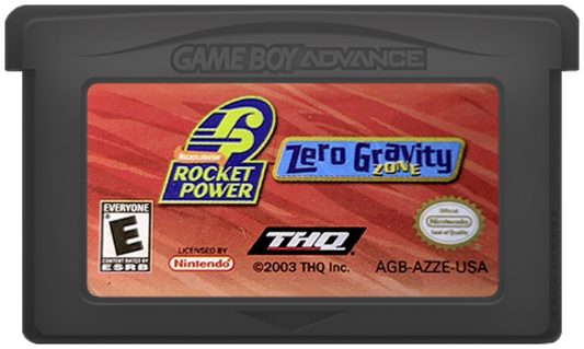 Rocket Power Zero Gravity Zone Game Boy Advance GBA video game, action sports platformer, Nickelodeon cartoon-based gameplay, handheld console title game cartridge 