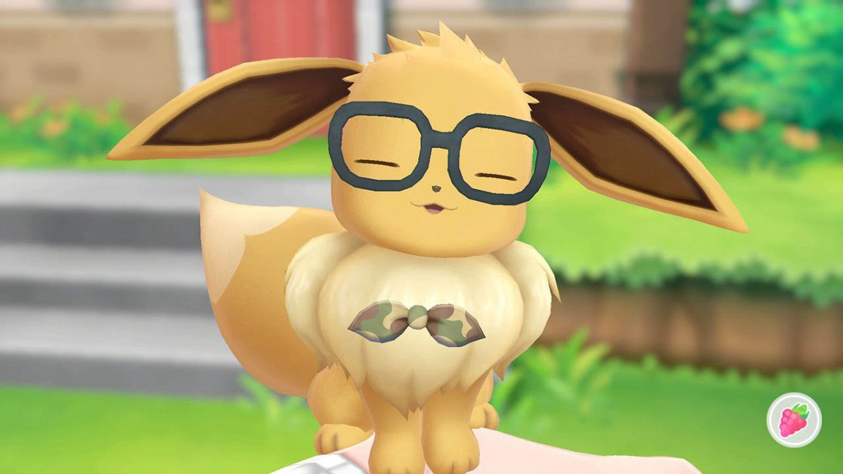 Pokémon Let’s Go Eevee Nintendo Switch game loose with Poké Ball Plus bundle featuring adventure gameplay and Pokémon catching mechanics screenshot