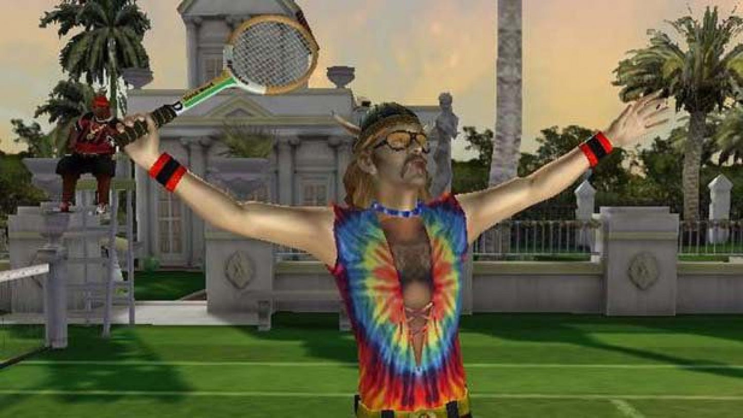 Outlaw Tennis – PlayStation 2 (PS2) video game gameplay, comedic tennis sports simulation game.