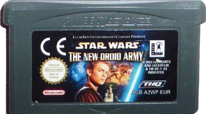 Star Wars: The New Droid Army for Game Boy Advance with action-adventure gameplay set in the Star Wars universe cartridge