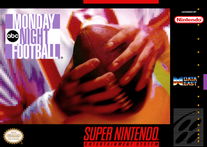 ABC Monday Night Football cover art for Super Nintendo Entertainment System SNES video game