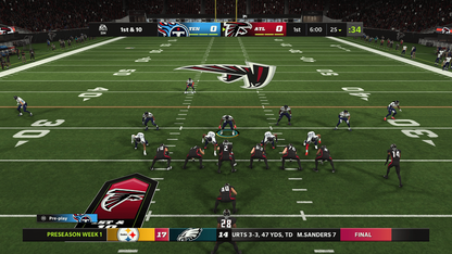 Madden NFL 22 for Xbox Series X (XSX) at Gamers INC, featuring the next-generation football experience powered by Dynamic Gameplay and Gameday Atmosphere, with enhanced AI, realistic player movement, and deeper "Face of the Franchise" and "Franchise Mode" features that bring every NFL Sunday to life in stunning 4K detail and lightning-fast loading speeds gameplay screenshot
