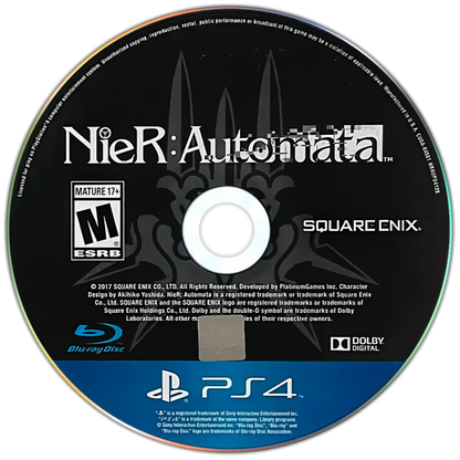 NieR Automata Day One Edition PlayStation 4 PS4 for retro video game enthusiasts featuring action role playing gameplay fast paced hack and slash combat futuristic sci fi world exploration multiple playable characters emotional storytelling dynamic combat systems and collectible gaming appeal disc