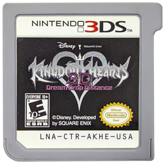 Kingdom Hearts 3D: Dream Drop Distance cartridge for Nintendo 3DS (3DS) action role-playing video game