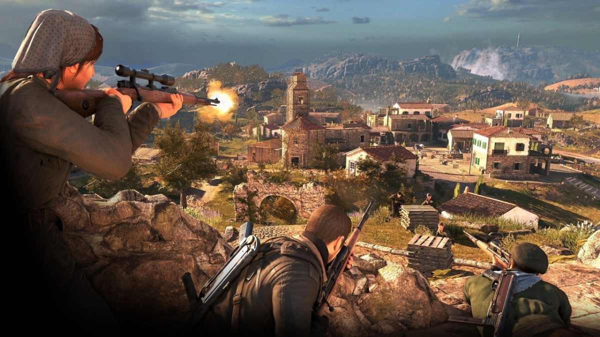 Sniper Elite 4 PlayStation 4 PS4 for retro video game enthusiasts featuring tactical stealth shooter gameplay long range sniper combat World War II missions realistic ballistics mechanics stealth infiltration objectives and cinematic slow motion kill cam action and collectible gaming appeal gameplay