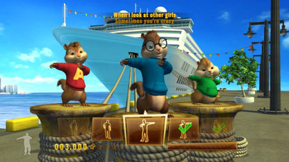 Alvin and the Chipmunks: Chipwrecked gameplay for Xbox 360 (X360) family music party video game