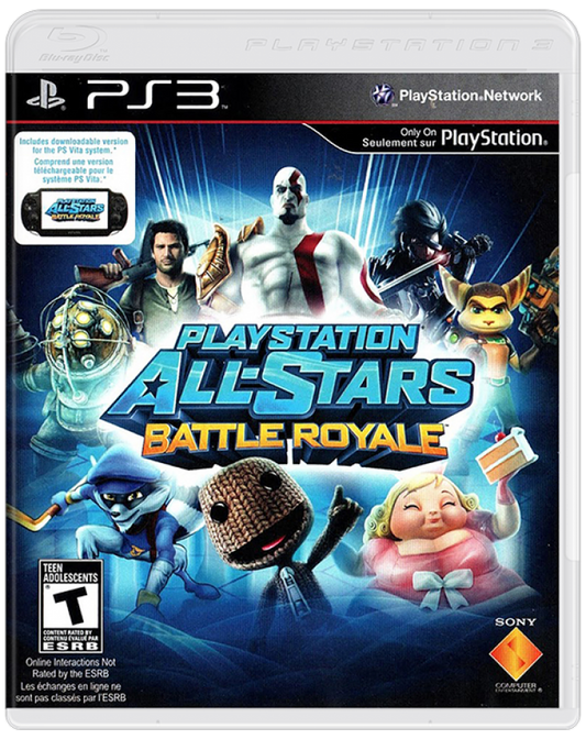 PlayStation All-Stars Battle Royale – PlayStation 3 (PS3) cover art for video game for PS3